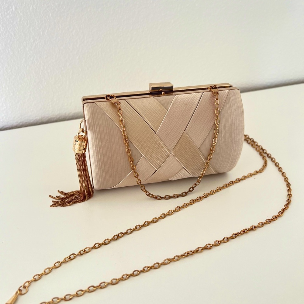 Small gold clutch